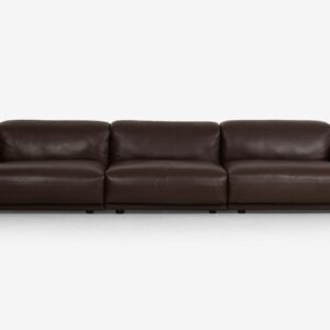 Jasper Morrison for Vitra Chocolate Brown Leather Soft Sectional Modular Sofa (2016)