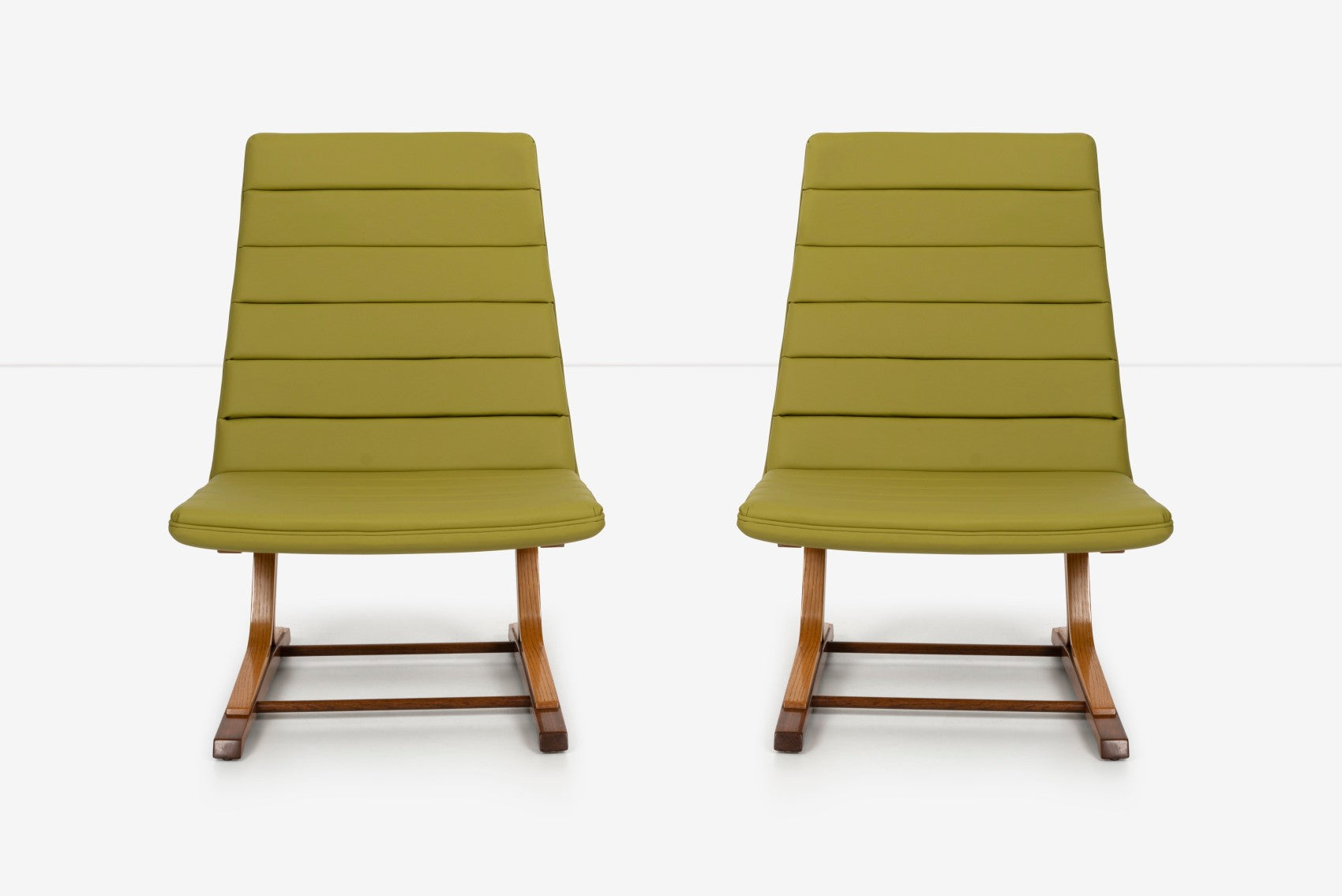 Roger Lee Sprunger for Dunbar Pair of Cantilever Lounge Chairs