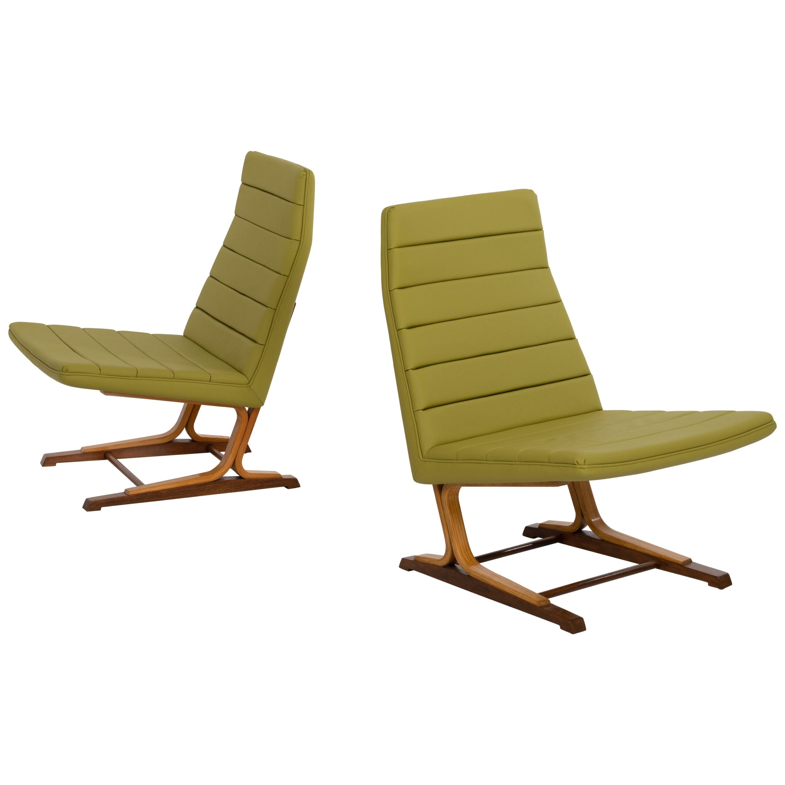 Roger Lee Sprunger for Dunbar Pair of Cantilever Lounge Chairs - Image 6