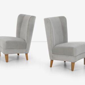 Edward Wormley Dunbar Slipper Lounge Chairs, 1942