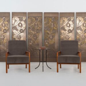 Alternative view of T.H. Robsjohn-Gibbings for Widdicomb Pair of Model 1601 Lounge Chairs, 1955