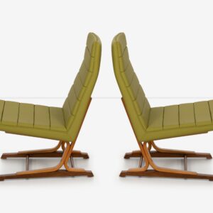 Alternative view of Roger Lee Sprunger for Dunbar Pair of Cantilever Lounge Chairs