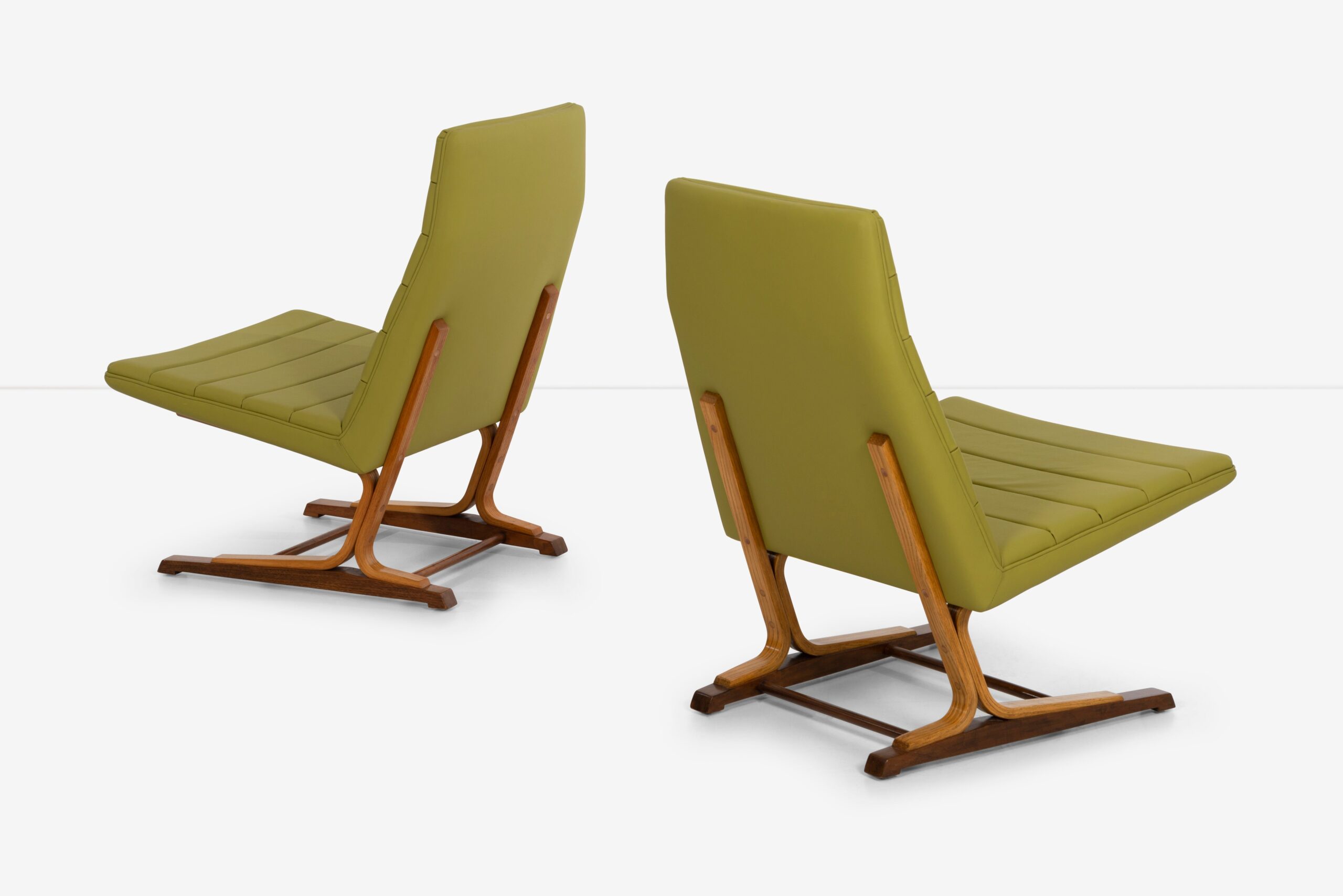 Roger Lee Sprunger for Dunbar Pair of Cantilever Lounge Chairs - Image 3