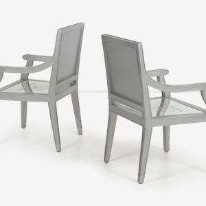 Custom Phillip Starck Mirrored Louis XVI Style Chairs, Cliff Hotel San Francisco