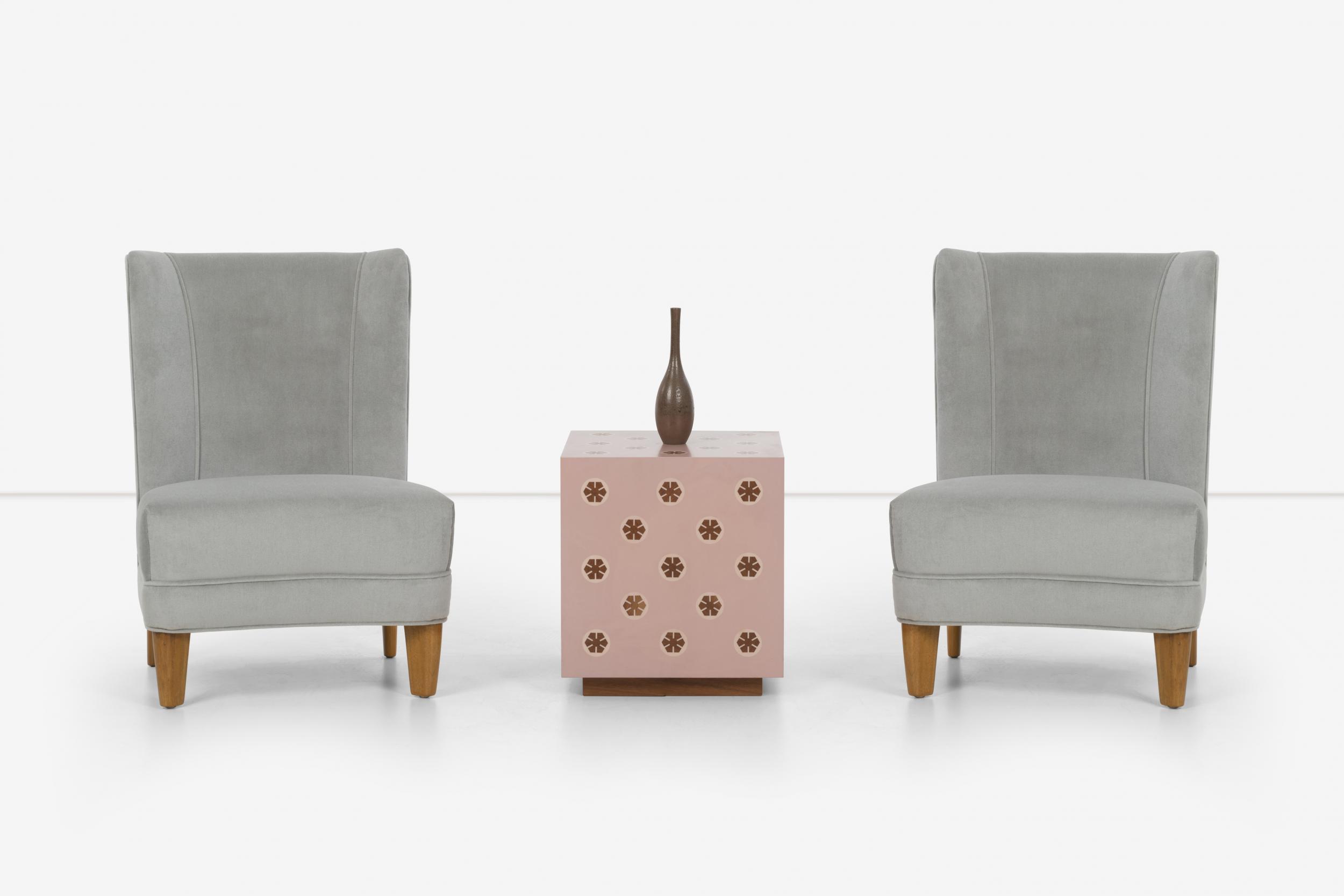 Edward Wormley Dunbar Slipper Lounge Chairs, 1942 - Image 6