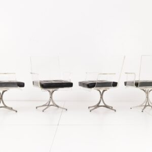 Set of Four Laverne Flower Dining Chairs