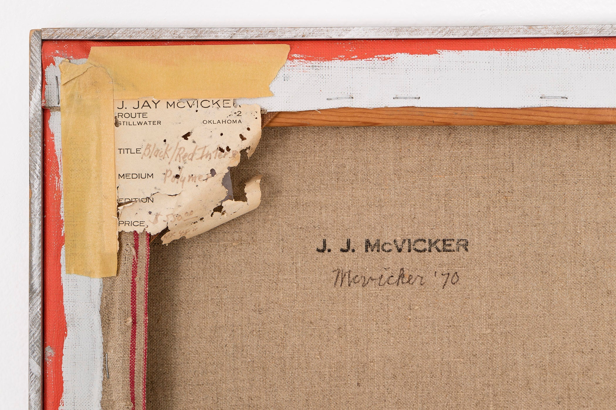 J.J. McVicker Painting "Hard Edge" Painting - Image 3